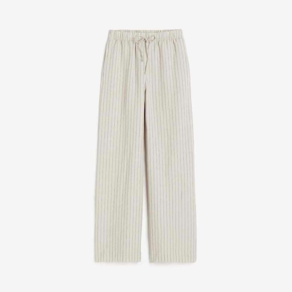 H&M Cream Wide Leg Pants